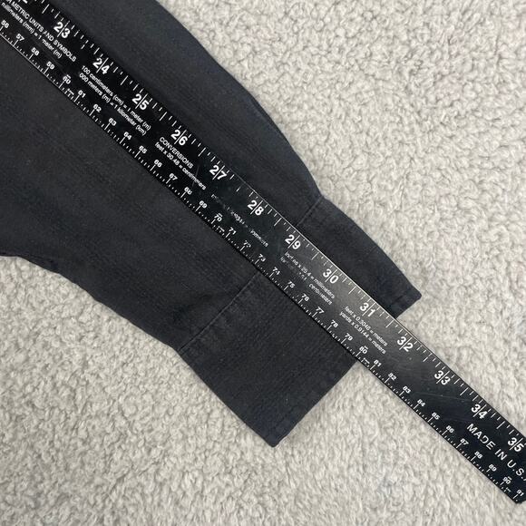 Avirex Men's XL Black Embroidered Cotton Polyester Long Sleeve Button Up Shirt - Picture 10 of 15